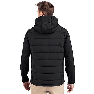Cutter & Buck Evoke Recycled HoneycombFleece Mens Big & Tall Hybrid Full Zip Jacket Big & Tall