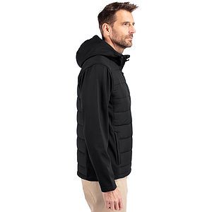 Cutter & Buck Evoke Recycled HoneycombFleece Mens Big & Tall Hybrid Full Zip Jacket Big & Tall