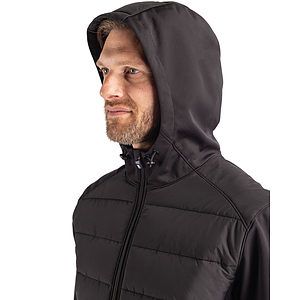 Cutter & Buck Evoke Recycled HoneycombFleece Mens Hybrid Full Zip Jacket
