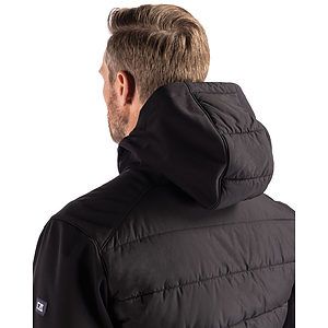 Cutter & Buck Evoke Recycled HoneycombFleece Mens Big & Tall Hybrid Full Zip Jacket Big & Tall