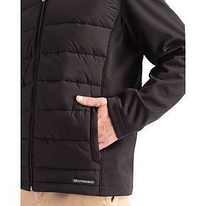 Cutter & Buck Evoke Recycled HoneycombFleece Mens Hybrid Full Zip Jacket
