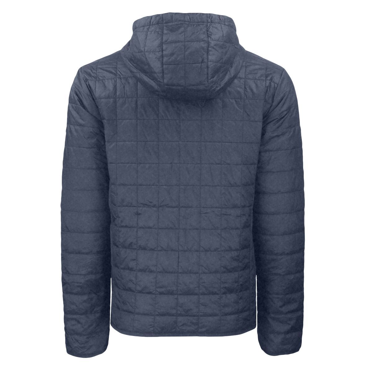 Cutter & Buck Rainier Recycled Insulated Puffer Mens Full Zip Hooded Jacket