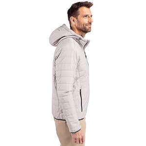 Cutter & Buck Rainier Recycled Insulated Puffer Mens Full Zip Hooded Jacket Jacket