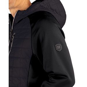 Cutter & Buck Rainier Recycled Insulated Hybrid Puffer Mens Full Zip Jacket