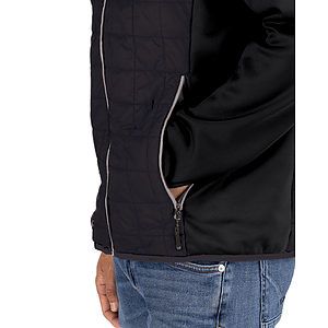 Cutter & Buck Rainier Recycled Insulated Hybrid Puffer Mens Full Zip Jacket