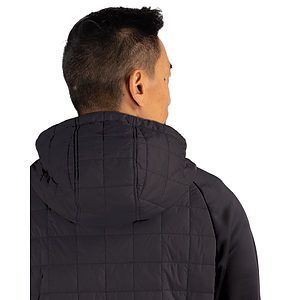 Cutter & Buck Rainier Recycled Insulated Hybrid Puffer Mens Full Zip Jacket