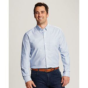 Cutter & Buck Stretch Oxford Stripe Mens Big and Tall Long Sleeve Dress Shirt Big & Tall