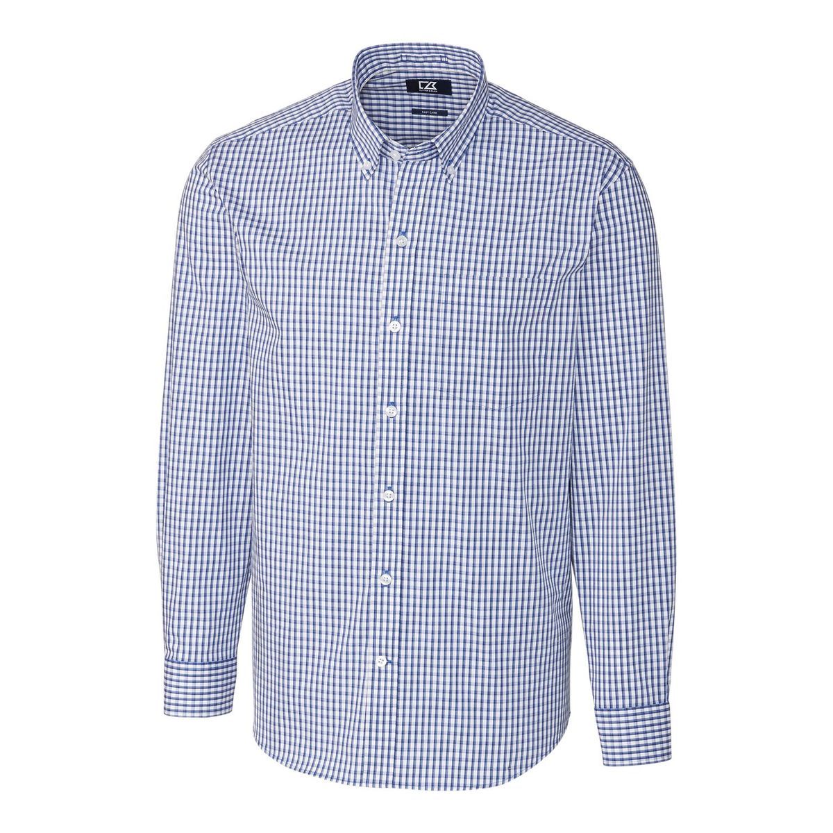 Cutter & Buck Easy Care Stretch Gingham Mens Big and Tall Long Sleeve Dress Shirt Big & Tall