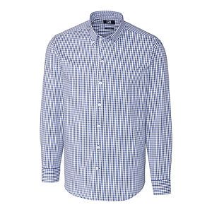 Cutter & Buck Easy Care Stretch Gingham Mens Big and Tall Long Sleeve Dress Shirt Big & Tall