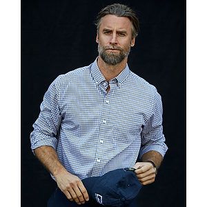 Cutter & Buck Easy Care Stretch Gingham Mens Long Sleeve Dress Shirt