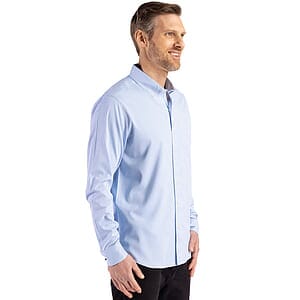 Cutter & Buck Skyline Recycled Gingham Mens Big & Tall Long Sleeve Button Down  Dress Shirt Big & Tall