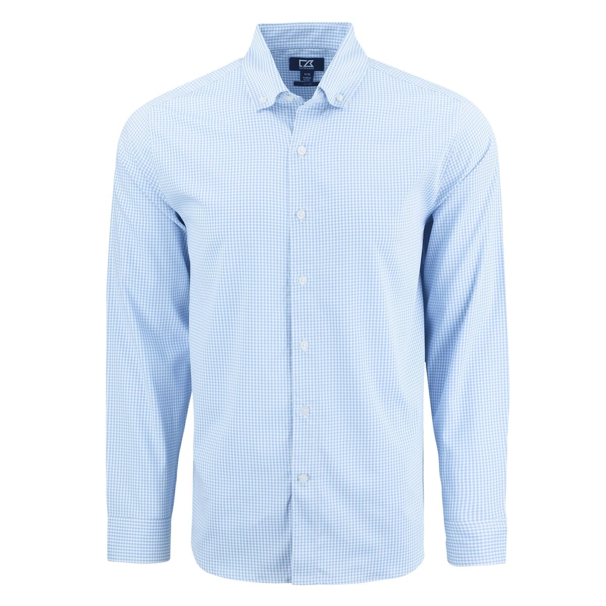 Cutter & Buck Skyline Recycled Gingham Mens Big & Tall Long Sleeve Button Down  Dress Shirt Big & Tall
