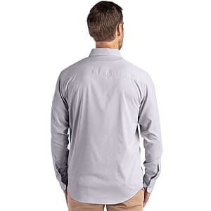 Cutter & Buck Skyline Recycled Pinstripe Mens Big & Tall Long Sleeve Button Down  Dress Shirt Big & Tall