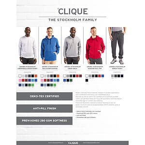 Clique Stockholm Unisex Jogger Sweatpant