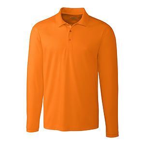 Clique Spin Solution-dyed Performance Pique Mens Long Sleeve Polo