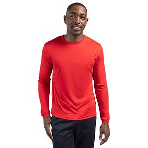 Clique Spin Solution-dyed Performance Jersey Mens Long Sleeve Tee