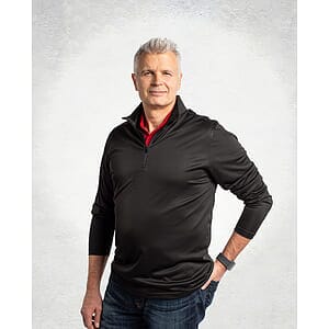 Clique Spin Solution-dyed Performance Interlock Mens Half Zip