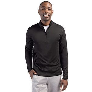 Clique Spin Solution-dyed Performance Interlock Mens Half Zip