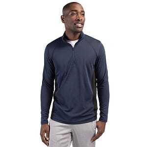 Clique Ice Pique Colorblock Tech Mens Half Zip