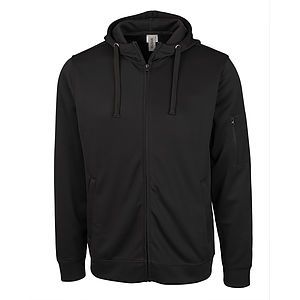 Clique Lift Solution-dyed Performance Unisex Full Zip Hooded Sweatshirt