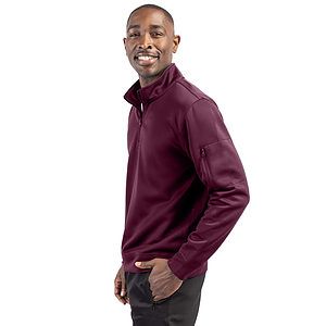 Clique Lift Solution-dyed Performance Unisex Half Zip Sweatshirt