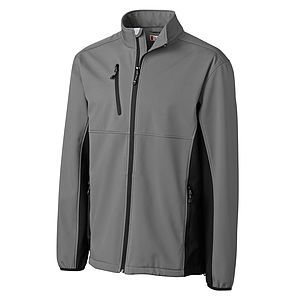 Clique Narvik Recycled Colorblock Stretch Softshell Mens Full Zip Jacket