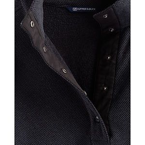 Cutter & Buck Hunts Point Recycled Fleece Womens Hybrid Snap Placket Pullover