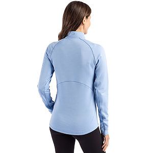 Cutter & Buck Peshastin Recycled GridFleece Womens Half Zip Pullover