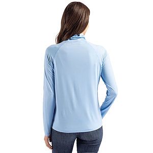 Cutter & Buck Coastline Recycled Double Peached Womens Funnel Neck Pullover