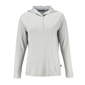 Cutter & Buck Coastline Recycled Double Peached Womens Hooded Pullover