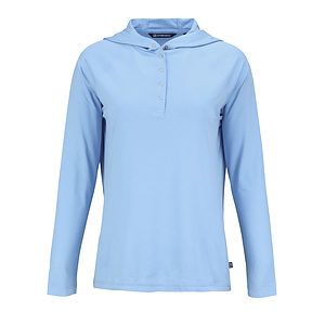 Cutter & Buck Coastline Recycled Double Peached Womens Hooded Pullover