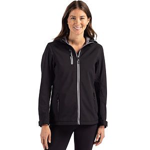 Clique Telemark Recycled Stretch Softshell Womens Full Zip Hooded Jacket