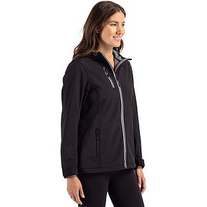 Clique Telemark Recycled Stretch Softshell Womens Full Zip Hooded Jacket