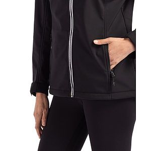 Clique Telemark Recycled Stretch Softshell Womens Full Zip Hooded Jacket