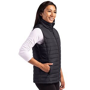 Clique Elevation Recycled Insulated Puffer Womens Full Zip Vest
