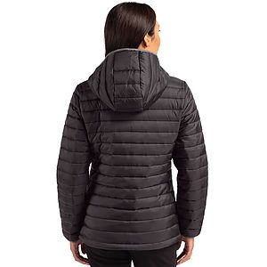 Clique Valhalla Recycled Insulated Puffer Womens Full Zip Hooded Jacket
