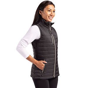 Clique Valhalla Recycled Insulated Puffer Womens Full Zip Vest