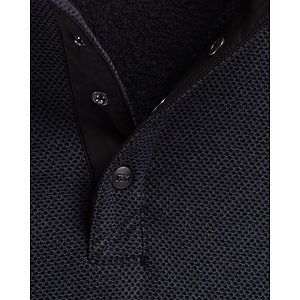 Cutter & Buck Hunts Point Recycled Fleece Mens Hybrid Snap Placket Pullover