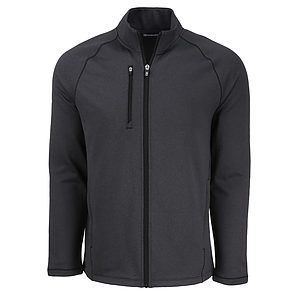Cutter & Buck Peshastin Recycled Grid Fleece Mens Full Zip Jacket