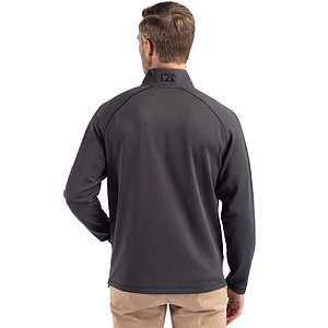 Cutter & Buck Peshastin Recycled Grid Fleece Mens Full Zip Jacket
