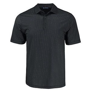 Cutter & Buck Pike Recycled Shadow Check Print Mens Big & Tall Polo Big & Tall
