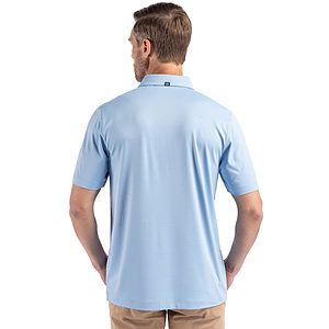 Cutter & Buck Forge Recycled Fine Line Stripe Four-Way Stretch Mens Polo