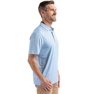 Cutter & Buck Forge Recycled Fine Line Stripe Four-Way Stretch Mens Polo