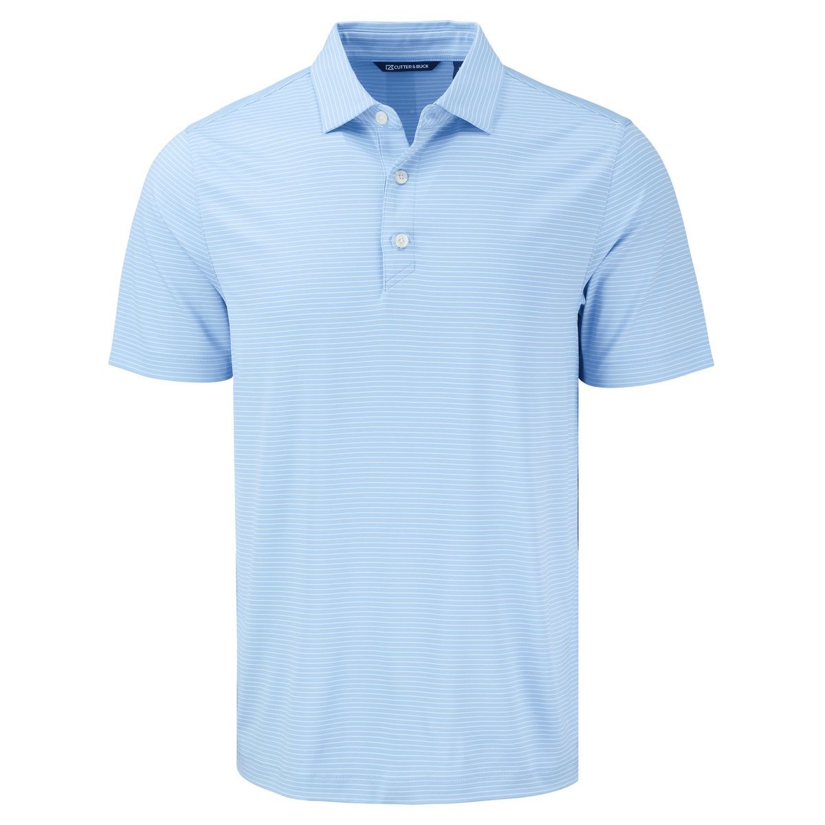 Cutter & Buck Forge Recycled Fine Line Stripe Four-Way Stretch Mens Polo