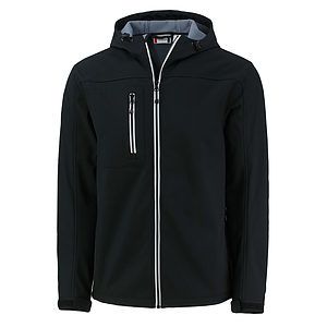 Clique Telemark Recycled Stretch Softshell Mens Full Zip Hooded Jacket