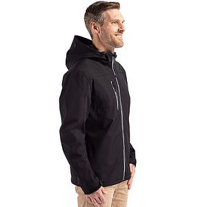 Clique Telemark Recycled Stretch Softshell Mens Full Zip Hooded Jacket