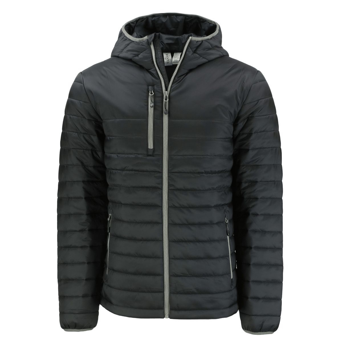Clique Valhalla Recycled Insulated Puffer Mens Full Zip Hooded Jacket