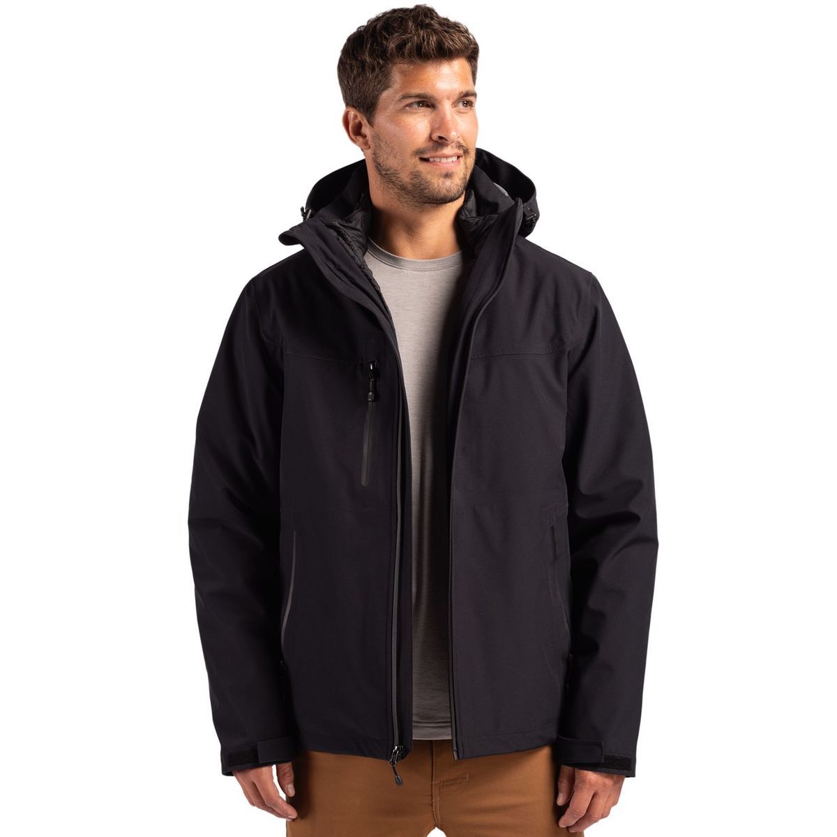 Clique Cornice Recycled 3-in-1 Waterproof System Mens Full Zip Parka