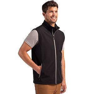Clique Tempo Recycled Stretch Softshell Mens Full Zip Vest