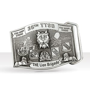 3D Pewter Belt Buckle (2 x 3 in)